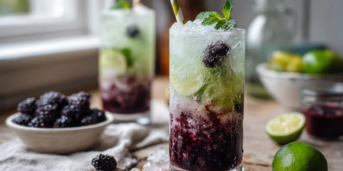 Blackberry Limeade Fizz