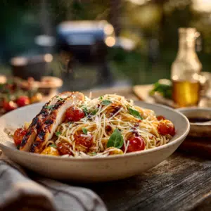 Grilled Balsamic Chicken And Pasta (30-Min Dinner) - Thefoodiebunch Grilled Balsamic Chicken And Pasta (30-Min Dinner) - Thefoodiebunch