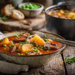 Hearty Vegetarian Stew With Potatoes &Amp; Mushrooms - Thefoodiebunch Hearty Vegetarian Stew With Potatoes &Amp; Mushrooms