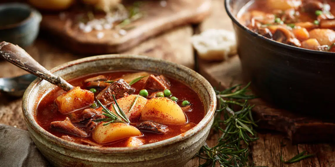 Hearty Vegetarian Stew With Potatoes &Amp; Mushrooms - Thefoodiebunch Hearty Vegetarian Stew With Potatoes &Amp; Mushrooms