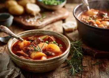 Hearty Vegetarian Stew With Potatoes &Amp; Mushrooms