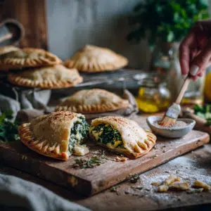 Homemade Spinach Pies (Fatayer Bi Sabanekh) - Thefoodiebunch Easy Homemade Spinach Pies