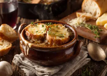 Classic French Onion Soup With Gruyère Croutons