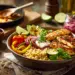 Mexican Chicken And Halloumi Burrito Bowl