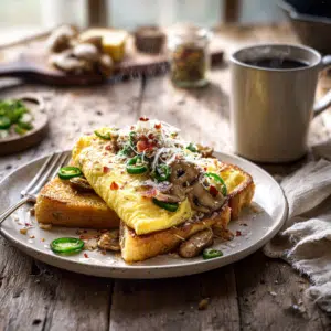 Chili French Omelette Toast