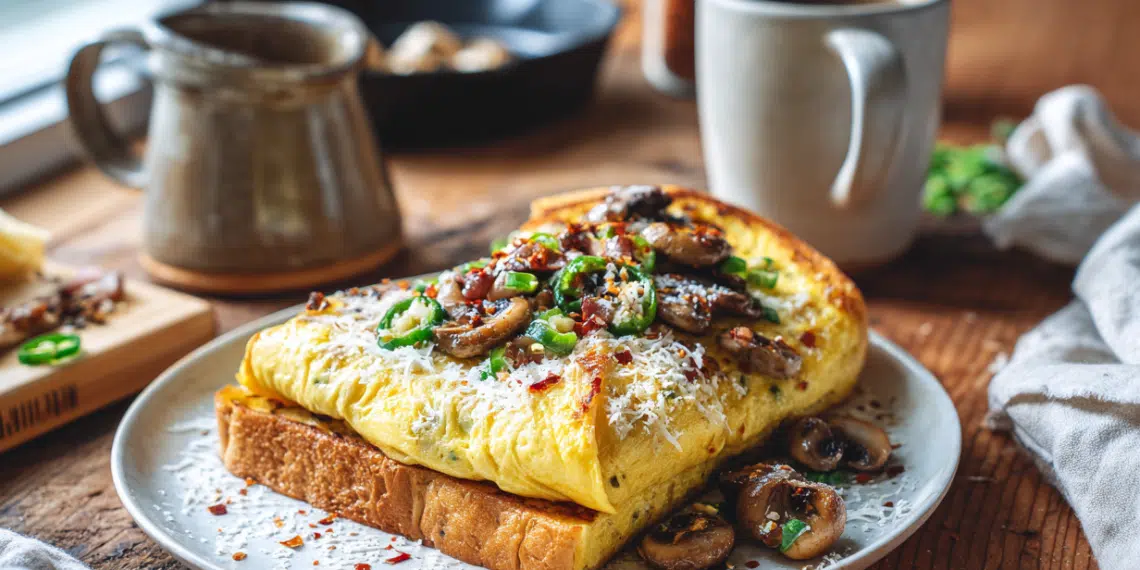 Chili French Omelette Toast