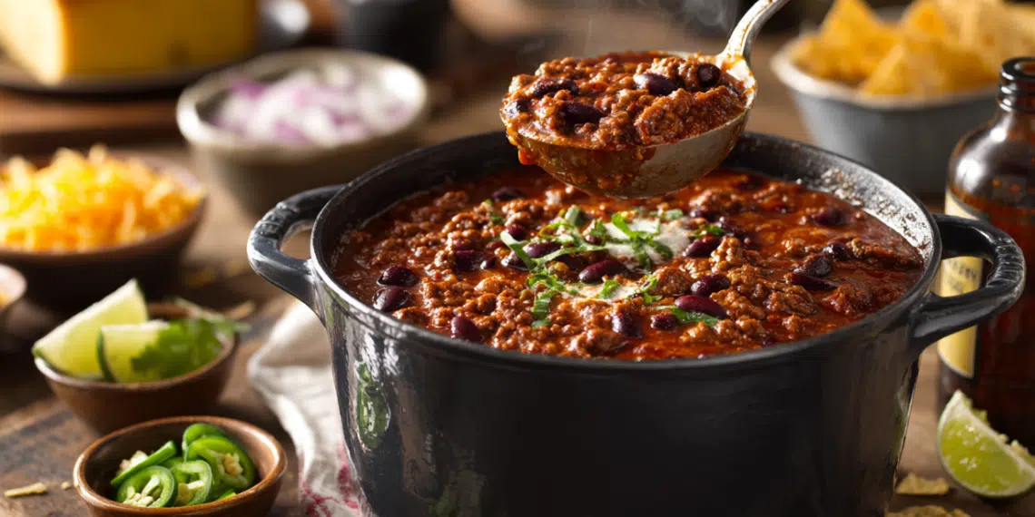 Meaty Chili Con Carne (Rich &Amp; Deeply Flavored) - Thefoodiebunch Meaty Chili Con Carne