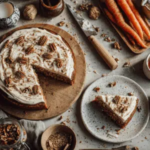Sugar-Free Carrot Cake With Cashew Cream Frosting - Thefoodiebunch Sugar-Free Carrot Cake