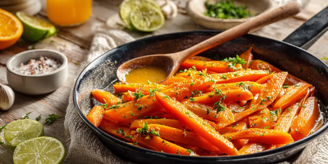 Simmered Citrus Carrots