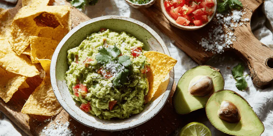 Easy Homemade Guacamole (5 Minutes, 5 Ingredients) - Thefoodiebunch Homemade Guacamole With Plantain Chips