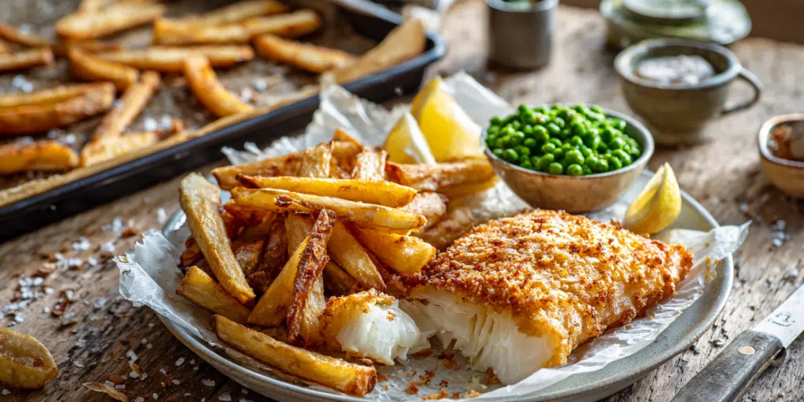 Gluten-Free Fish And Chips With Mushy Peas