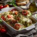 Chicken Pesto Bake With Fresh Mozzarella &Amp; Tomato - Thefoodiebunch Chicken Pesto Bake