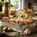 Chicken Alfredo Lasagna (Creamy White Sauce) - Thefoodiebunch Chicken Alfredo Lasagna