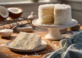 Coconut Cake With Coconut Cream Cheese Frosting