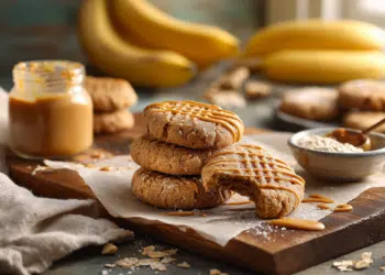Peanut Butter Banana Vegan Cookies
