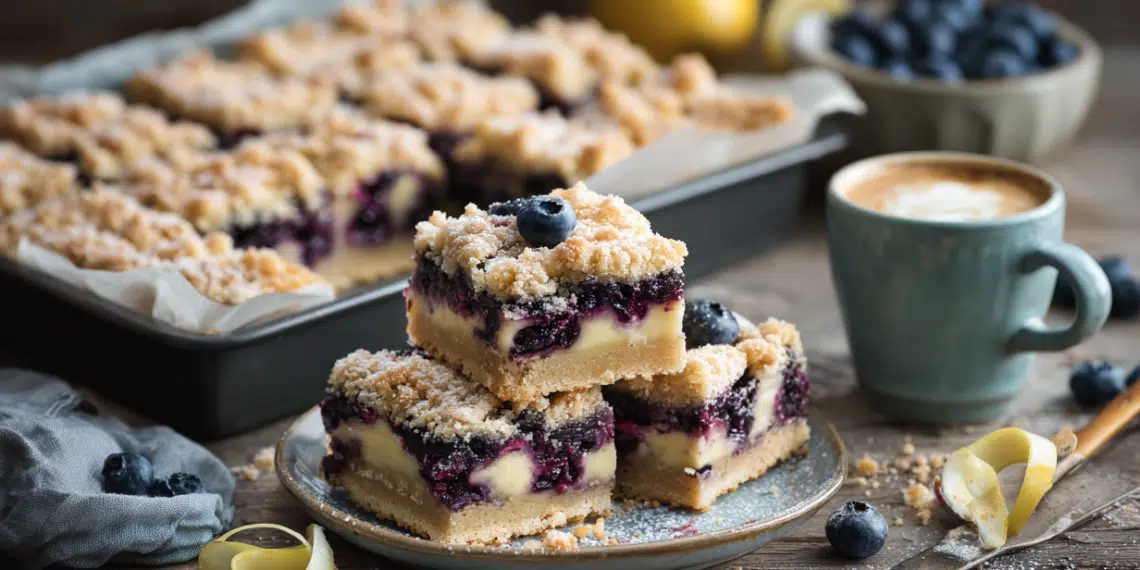 Blueberry Pie Bars: Buttery Crust, Gooey Filling - Thefoodiebunch Blueberry Pie Bars