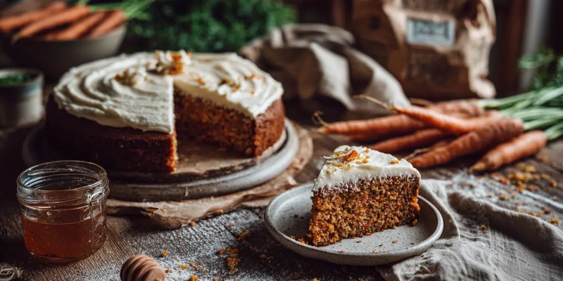 Healthy Carrot Cake With Cream Cheese Frosting