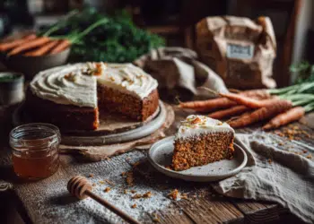 Healthy Carrot Cake With Cream Cheese Frosting
