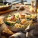 Scallops Pasta In White Wine Sauce (30 Minutes) - Thefoodiebunch Scallops Pasta In White Wine