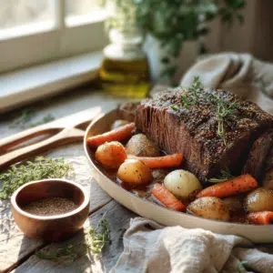 Paleo Slow Cooker Roast Beef With Vegetables - Thefoodiebunch Paleo Roast Beef