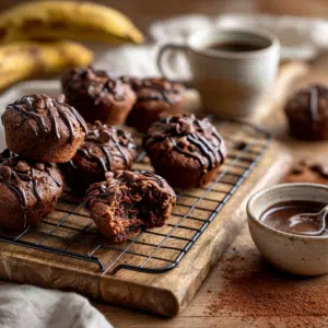 Chocolate Plantain Muffins (Flourless, 35 Min) - Thefoodiebunch Chocolate Plantain Muffins (Flourless, 35 Min)