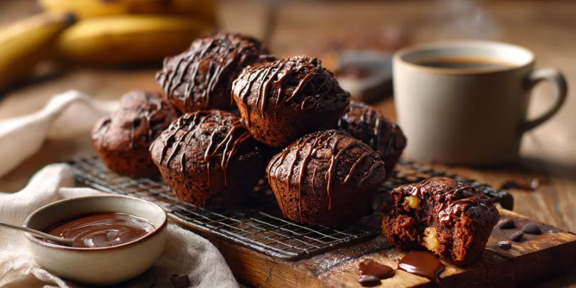 Chocolate Plantain Muffins (Flourless, 35 Min) - Thefoodiebunch Chocolate Plantain Muffins (Flourless, 35 Min)