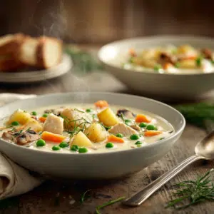 Chicken Pot Pie Soup (Creamy, Easy &Amp; Healthy) - Thefoodiebunch Chicken Pot Pie Soup (Creamy, Easy &Amp; Healthy)