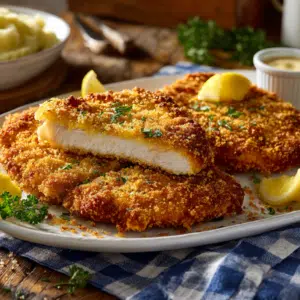 Crispy Pork Schnitzel With Ranch Panko Crust - Thefoodiebunch Crispy Pork Schnitzel With Ranch Panko Crust