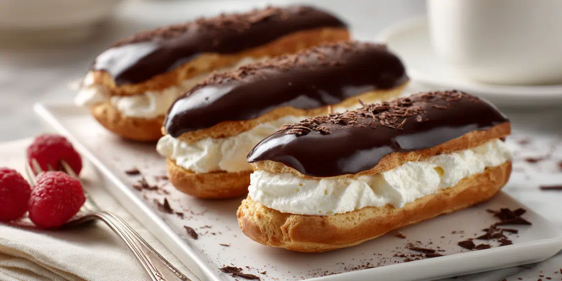 Homemade Chocolate Eclairs (Classic French Recipe)