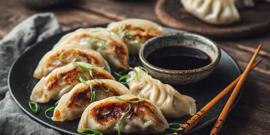 Pork And Vegetable Gyoza (Japanese Potstickers) - Thefoodiebunch Pork And Vegetable Gyoza (Japanese Potstickers)