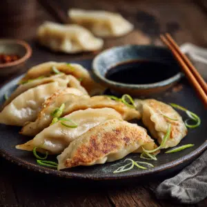 Pork And Vegetable Gyoza (Japanese Potstickers) - Thefoodiebunch Pork And Vegetable Gyoza (Japanese Potstickers)