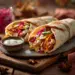 Chicken Shawarma With Garlic Sauce &Amp; Pickled Veg