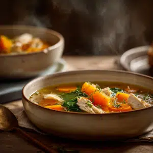 Gluten-Free Chicken Soup With Butternut Squash