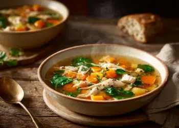 Gluten-Free Chicken Soup With Butternut Squash