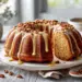 Banana Bread Bundt Cake With Brown Sugar Icing - Thefoodiebunch Banana Bread Bundt Cake With Brown Sugar Icing