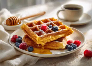 Low-Carb Belgian Waffles With Almond Flour (Keto-Friendly)