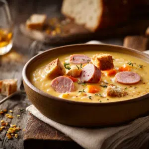Yellow Split Pea Soup With Sausage (Easy One-Pot)