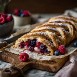 Berry And Brie Vegan Strudel (Flaky &Amp; Easy) - Thefoodiebunch Berry And Brie Vegan Strudel