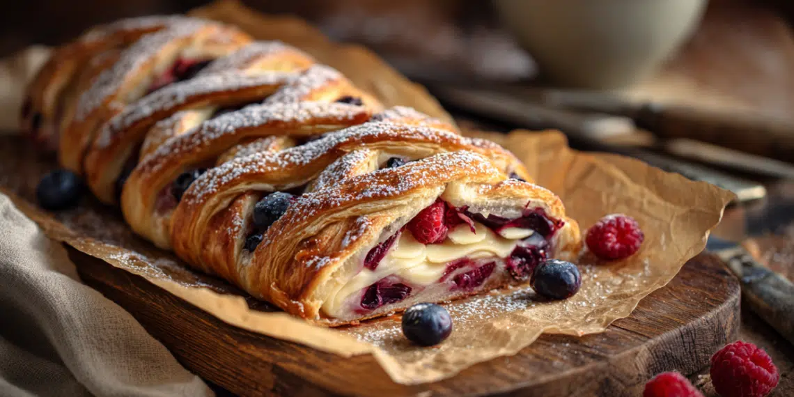 Berry And Brie Vegan Strudel (Flaky &Amp; Easy) - Thefoodiebunch Berry And Brie Vegan Strudel