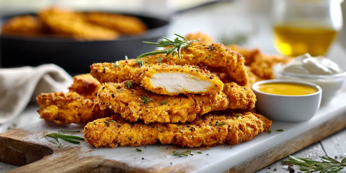 Crispy Chicken Fingers (Gluten-Free, Pan-Fried)