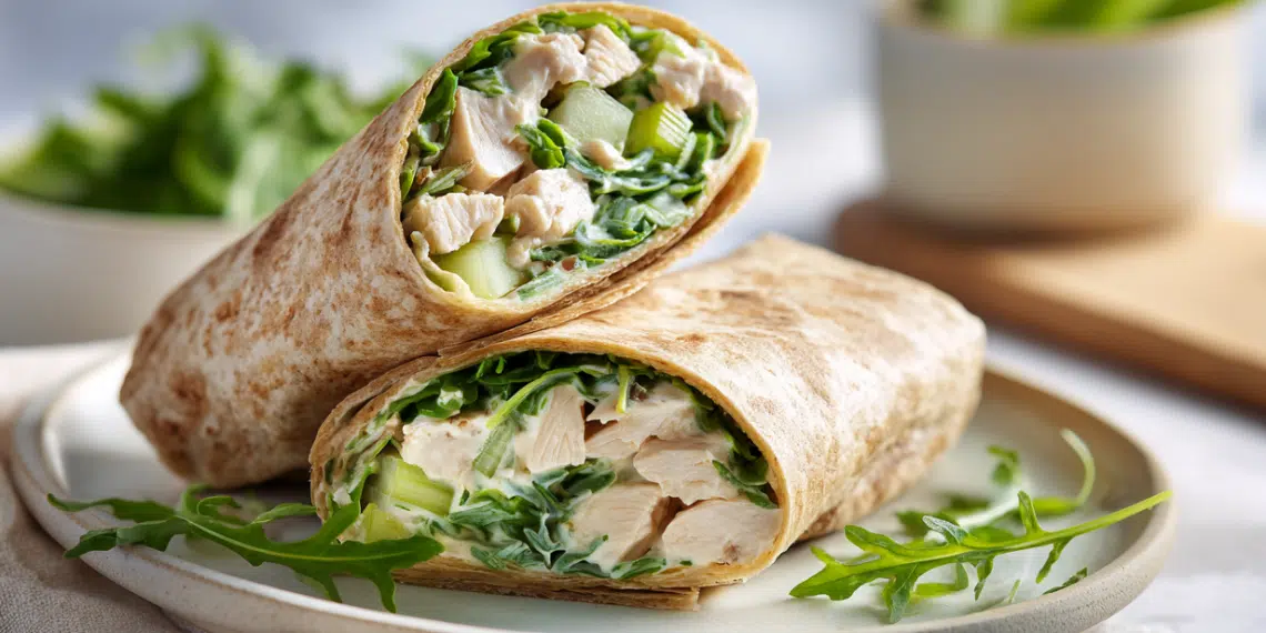 Easy Chicken Salad Wrap (Ready In 15 Minutes) - Thefoodiebunch Easy Chicken Salad Wrap (Ready In 15 Minutes)