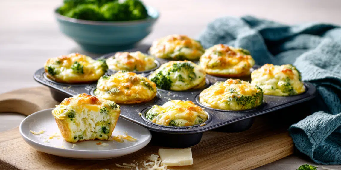 Broccoli Egg Cheese Mini Omelette Bites (Meal Prep)