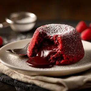 Red Velvet Lava Cake With Molten Chocolate Centre - Thefoodiebunch Red Velvet Lava Cake With Molten Chocolate Centre