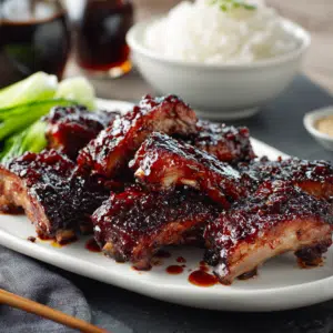 Asian Style Bbq Pork Ribs With Sticky Honey Glaze - Thefoodiebunch Asian Style Bbq Pork Ribs With Sticky Honey Glaze