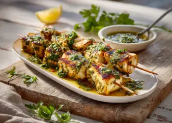 Chimichurri Chicken Skewers (Grilled &Amp; Juicy)
