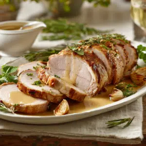 French Roast Pork Loin — Classic Bone-In Oven Recipe - Thefoodiebunch French Roast Pork Loin — Classic Bone-In Oven Recipe