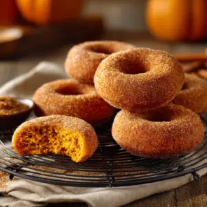 Pumpkin Doughnuts With Cinnamon Sugar Coating - Thefoodiebunch Pumpkin Doughnuts With Cinnamon Sugar Coating