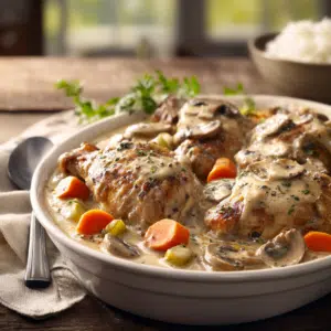Slow-Cooked Turkey Wings With Mushroom Gravy