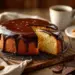 Sweet Kahlua Almond Cake With Chocolate Glaze