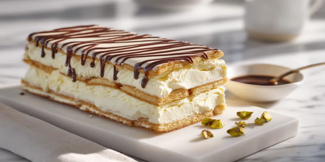 Lady Fingers Eclair – Easy No-Bake French Dessert - Thefoodiebunch Lady Fingers Eclair – Easy No-Bake French Dessert